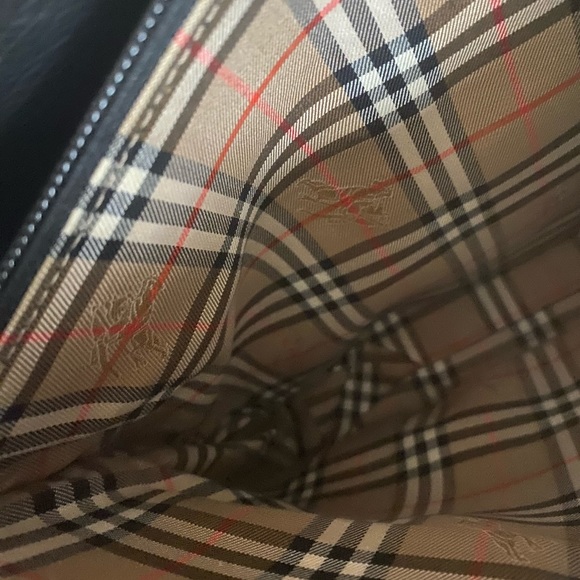 Authentic vintage BURBERRY tote black leather - Picture 15 of 16